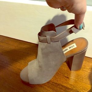 Steven Madden Open Toe Booties - Carnabi